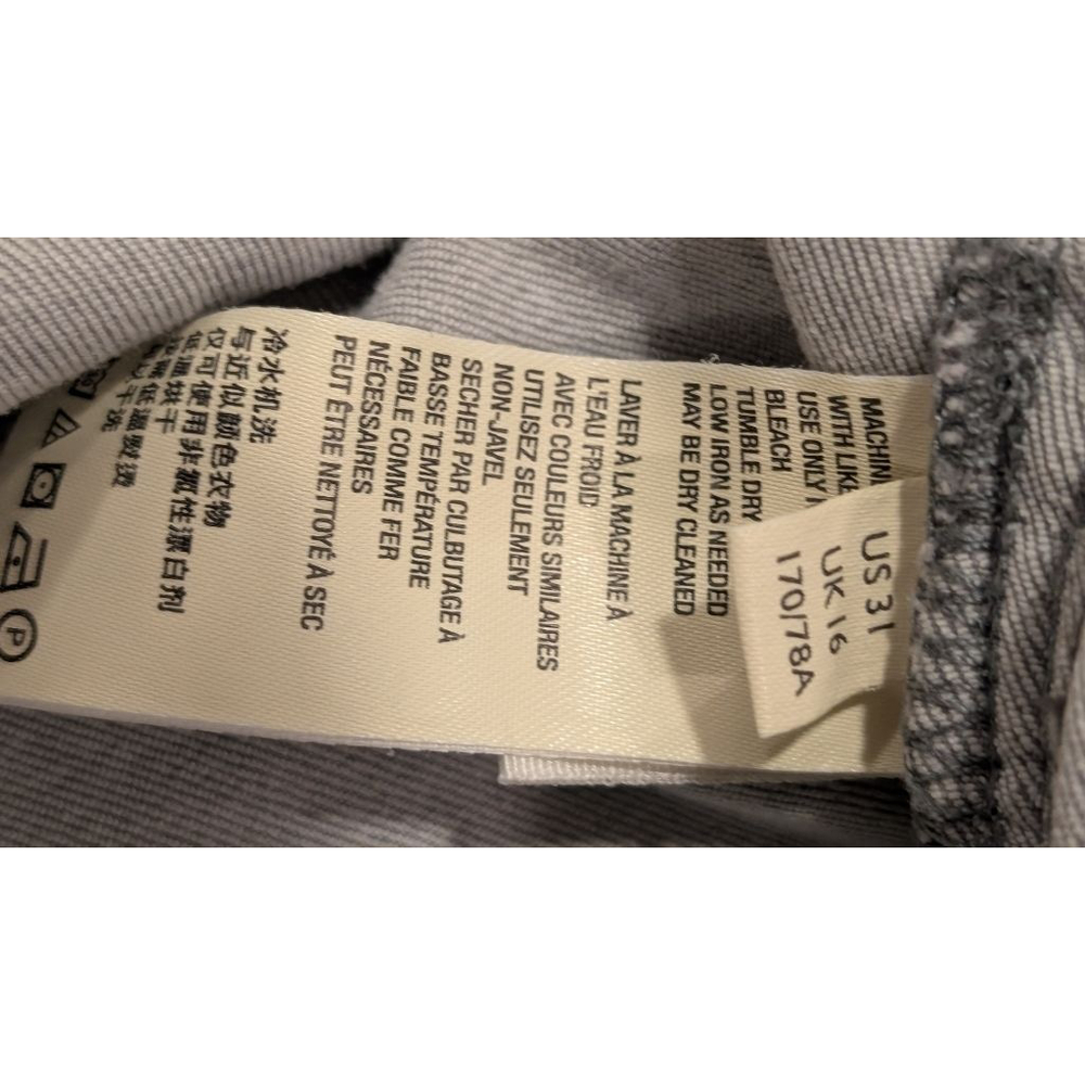 Women's We The Free Gray Distressed Skinny Jeans with Paint Splatter, Size 31 - Picture 10 of 11